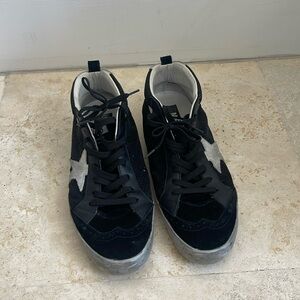 Golden Goose Mid Star Black Sneakers